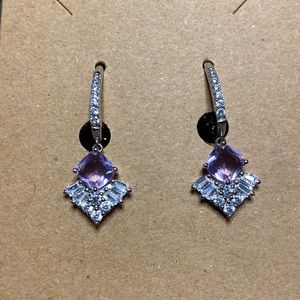 Bomb Party Earrings Purple Dangle